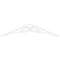 Ekena Millwork Pitch Bordeaux Architectural Grade PVC Gable Pediment, 48"W x 10"H x 1"P (5/12) GPP048X010X100BOR - alternate 5